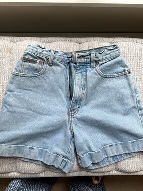 Calvin Klein High-Rise Light Blue Denim Shorts